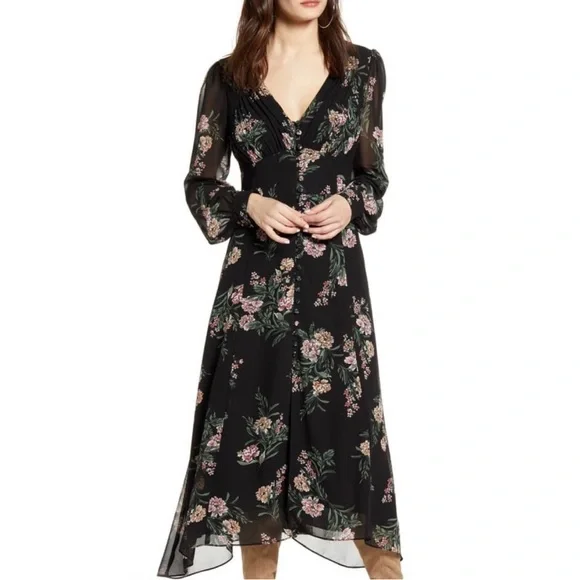 fitted lace wedding dress Ilaria Floral Jacquard Midi Dress main image 0